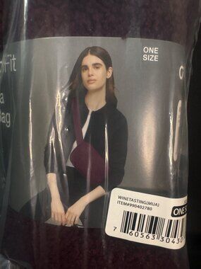 GapFit Sherpa Belt Bag Adjustable Strap Key Clip Burgundy One Size Crossbody